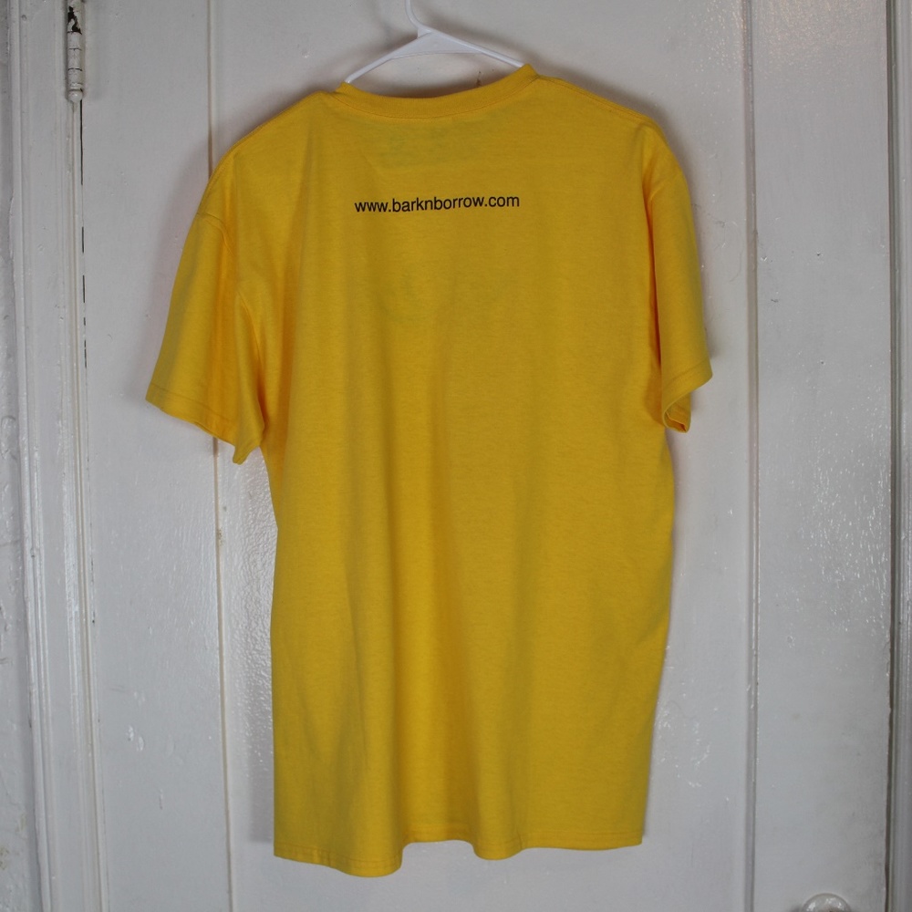 NWOT BARK 'N' BORROW YELLOW T-SHIRT SIZE L… - Picture 2 of 5